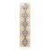 Natural Vintage Geometric Turkish Hand-Knotted Runner Rug 80x341