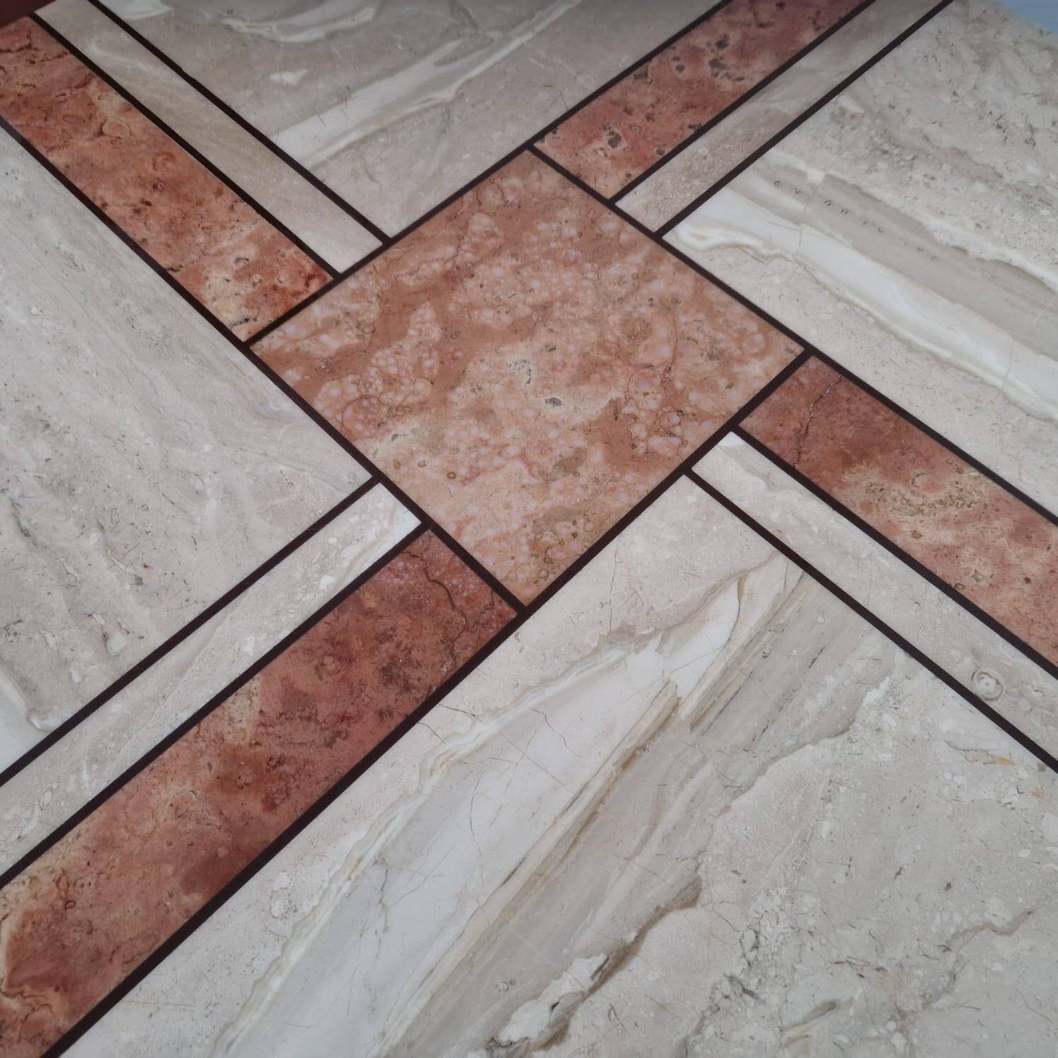 Travertine coffee table