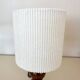 Wooden and velvet lamp