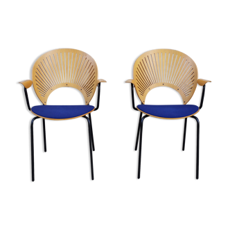 Office Chairs by Nanna Ditzel, Denmark, 1950s, Set of 2