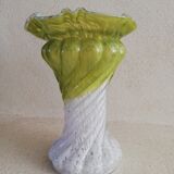 Speckled glass vase