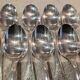 12 silver-plated metal teaspoons by Christofle Marly, 13.6cm