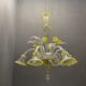 Italian flower chandelier in murano glass, 1960s