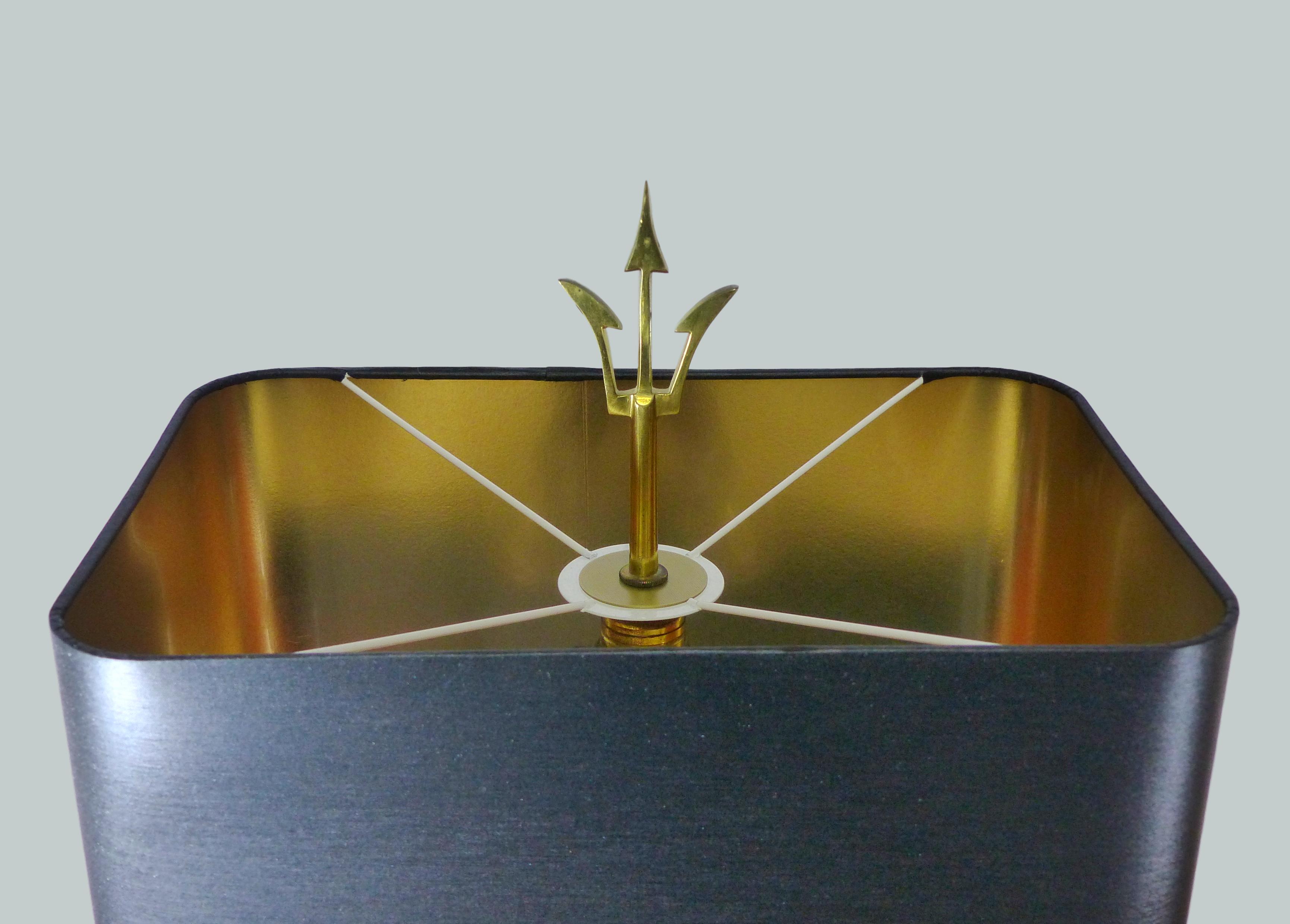 Dolphin and Trident table lamp
