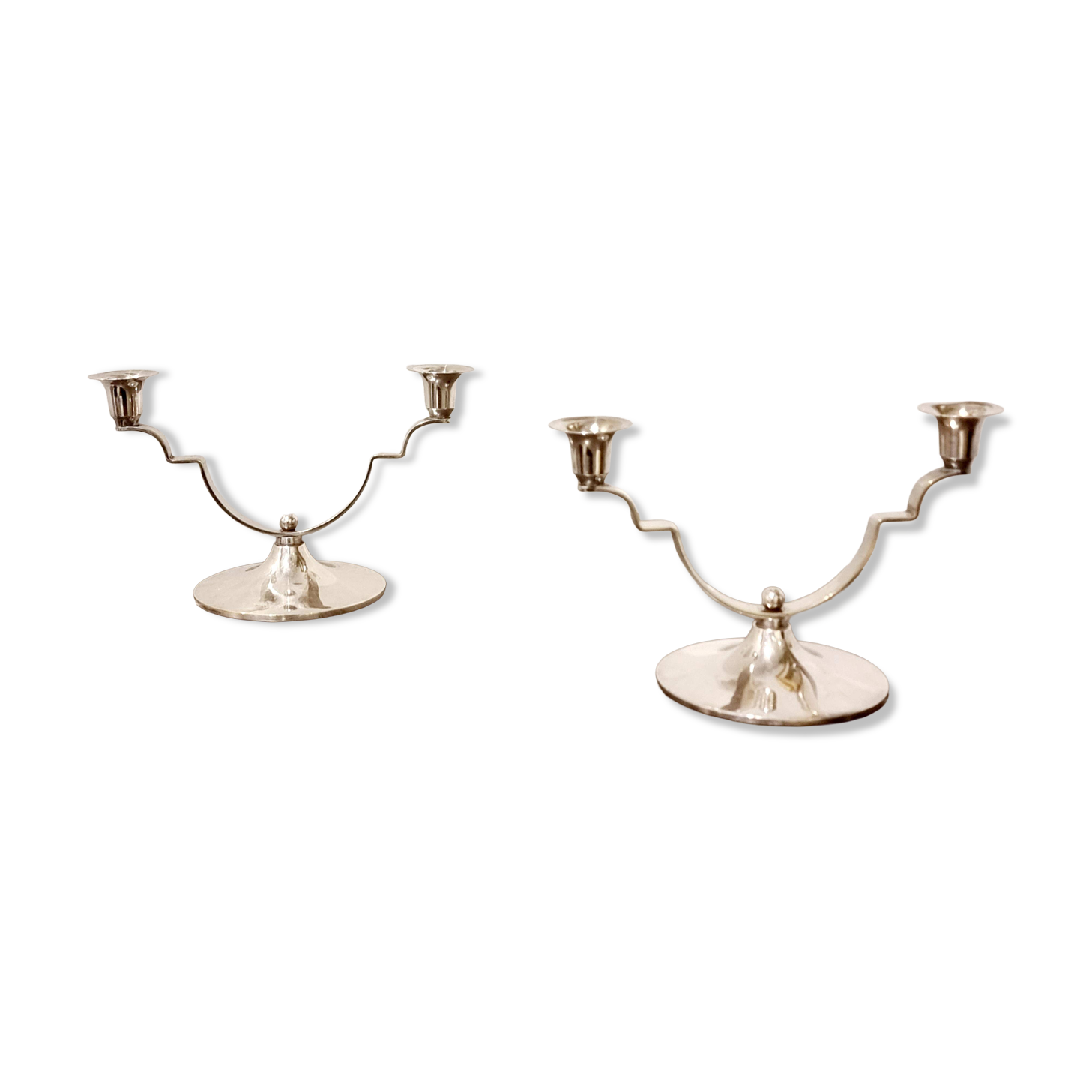 Candle holders by DANA DFA, Denmark, Midcentury / Scandinavian Modern
