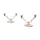 Candle holders by DANA DFA, Denmark, Midcentury / Scandinavian Modern