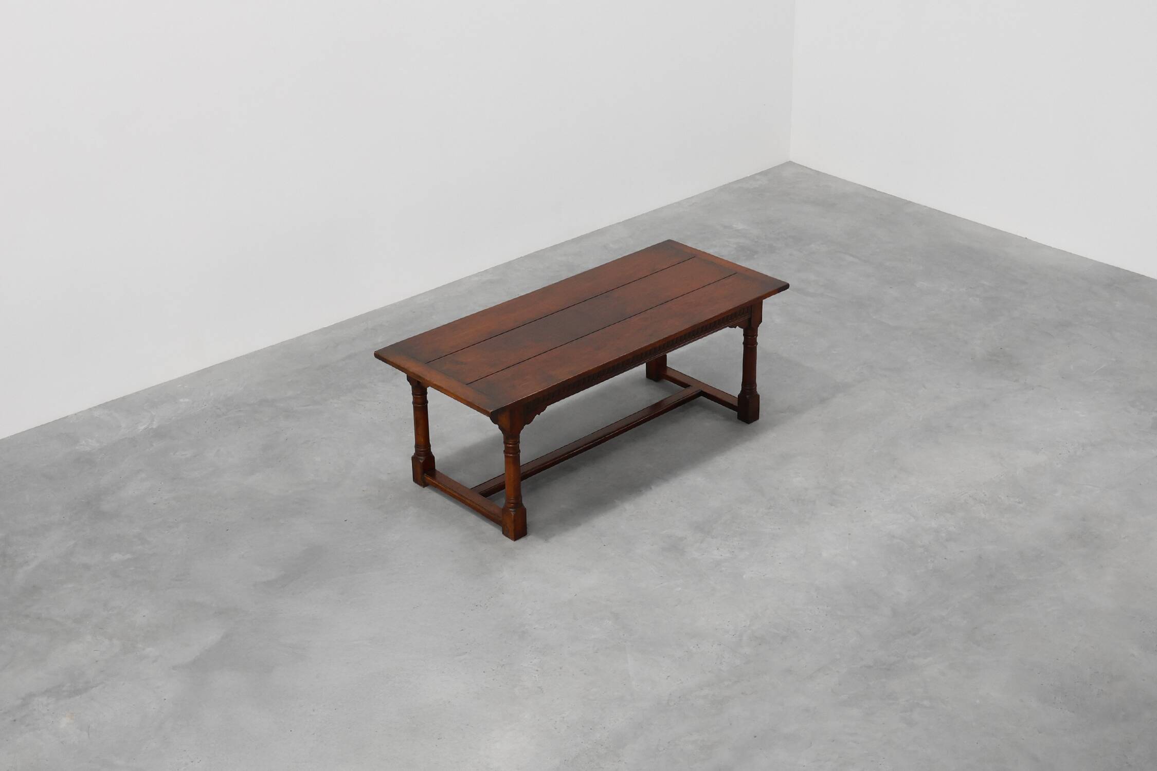 19th-Century French Provincial Oak Dining Table