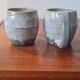 Glazed stoneware mugs
