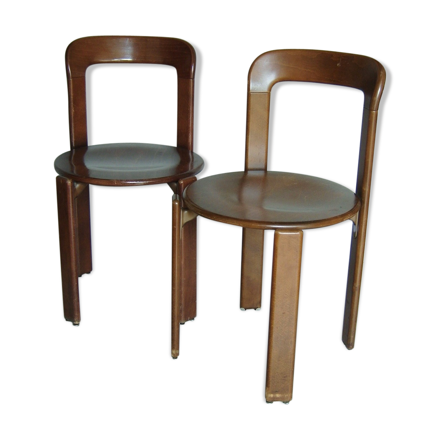 Paire de chaises Dietiker design de Bruno Rey des années 70