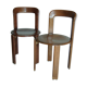 Paire de chaises Dietiker design de Bruno Rey des années 70