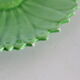 Plates Vallauris Alain Maunier, 1970, in the shape of a flower, in green earthenware