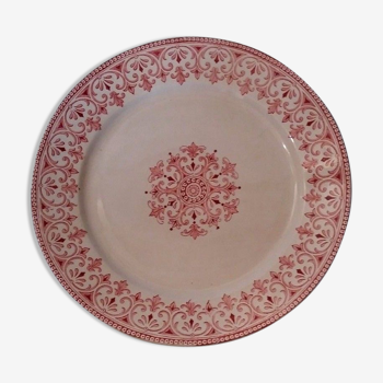 Oriental model badonviller plate pink