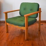Fauteuil Mid-Century en vert années 1950/60