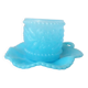 Verre opaline bleue