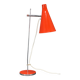 Lampe de table en chrome rouge Josef Hurka, Tchécoslovaquie années 1970