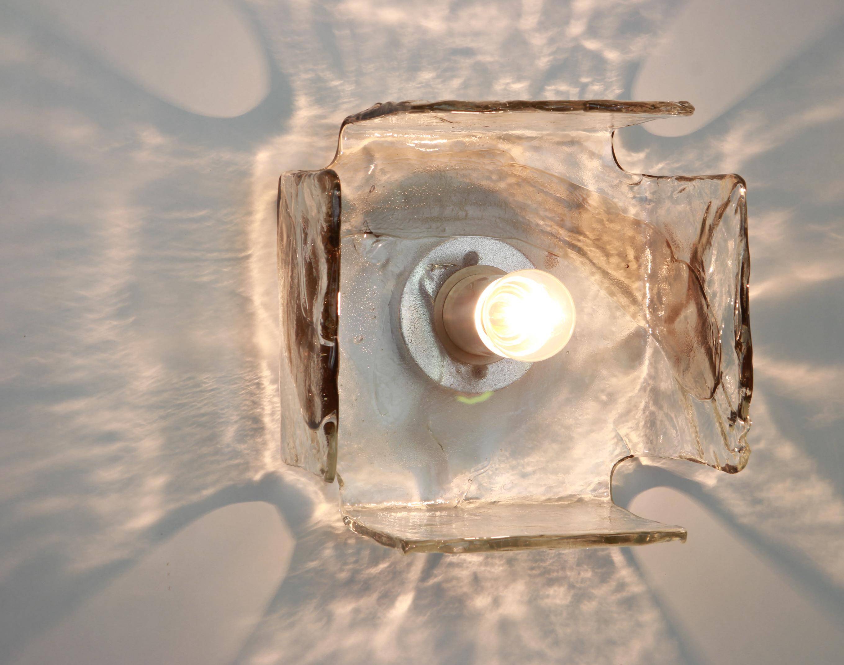 Wall sconce designed by Carlo Nason for Kalmar, 1960s.