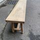 Banc de ferme rénovés en chêne du 20ème 180cm