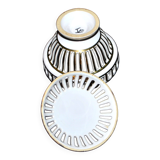 Bonbonnière en faïence ajourée de Malicorne à Bourg-Joly signée Emile Tessier