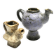 Pair of small ceramics from 1973 by Van Woerden for Vest Gouda