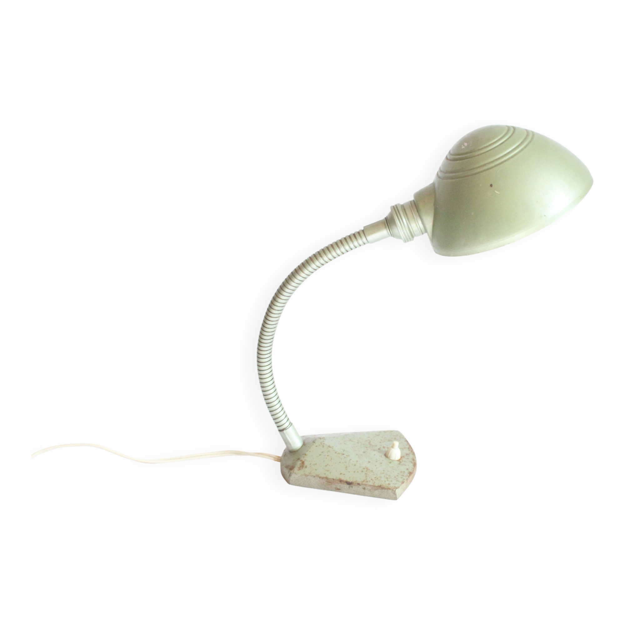 Art deco Gooseneck Desk Lamp By Erpé, Belgium 1930S