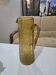 Antique amber glass pitcher engraved with a hunting scene decoration – circa 1
