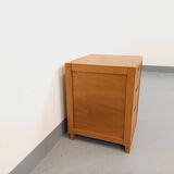 Vintage bedside cabinet or storage unit in solid wood from the 60s