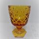 6 verres à pied ambré