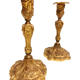 Pair of old candlesticks in Gilded Bronze ---- Signed!