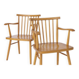 Pair Lübke Chairs 1950s Vintage Germany