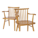 Paire de chaises Lübke années 1950 Vintage Allemagne
