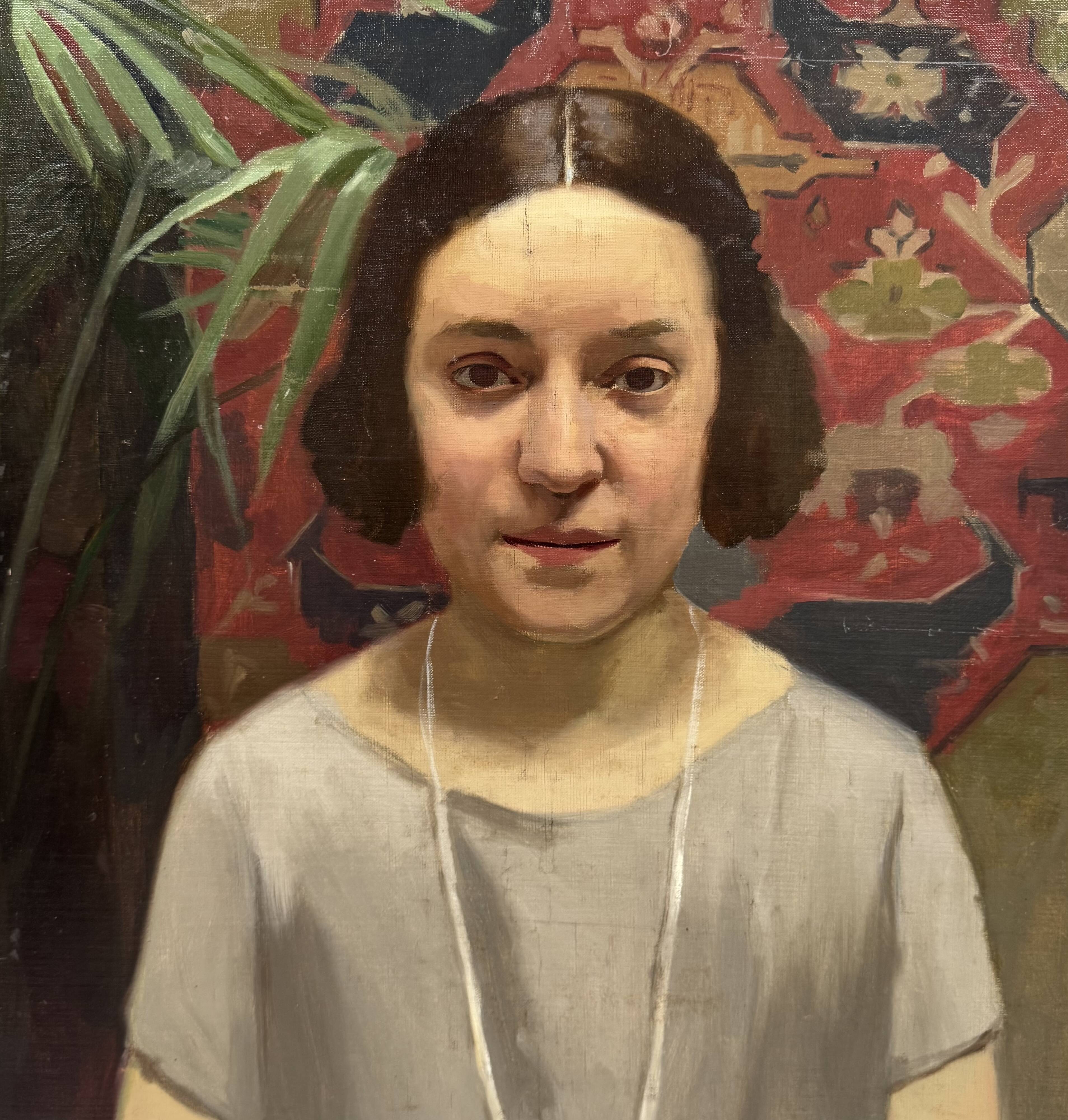 Portrait of a young woman from the 1930s.