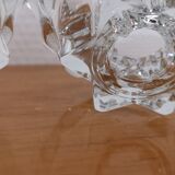 2 vintage crystal candle holders from Reims, France