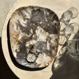 Very large pocket or dish in petrified wood