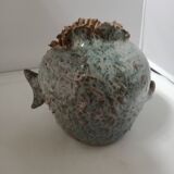 Vintage ceramic vase fish
