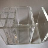 Vintage plexiglass pencil jar design 70 years