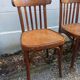 Set of 4 bistro chairs, Thonet type, Fischel, Baumann.