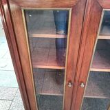 Bookcase forming showcase styleLouis XVI marble top