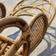 XXL vintage rattan garden armchair or deck chair