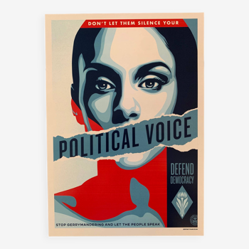 Shepard Fairey “OBEY” Defends Democracy Political Voice