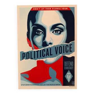 Shepard Fairey “OBEY” Defends Democracy Political Voice