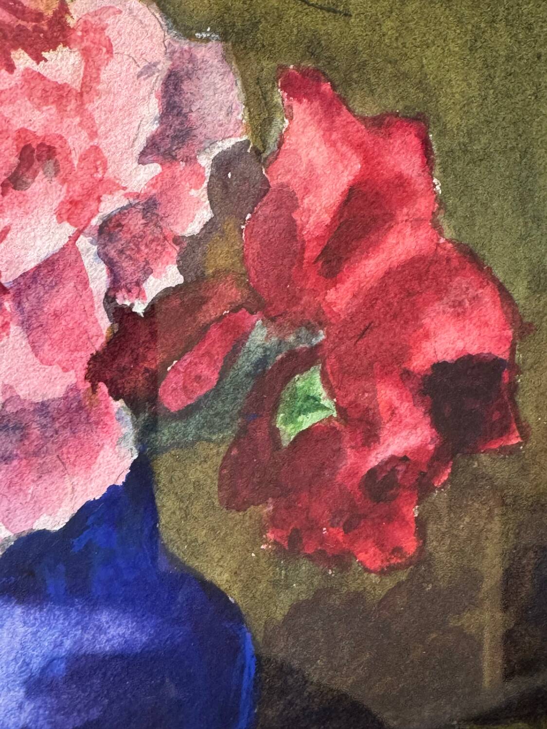 Still life with roses signed Cornillon 20th century