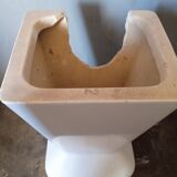 Washbasin design epoch 1970s enamelled ceramic