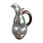 Pichet/carafe en verre bicolore