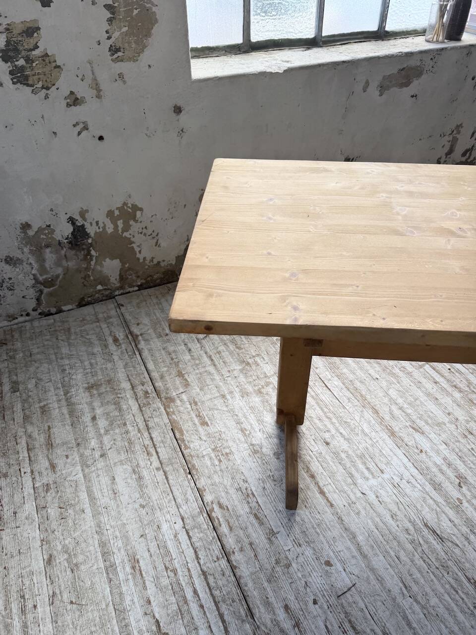 Perriand mountain furniture pine dining table