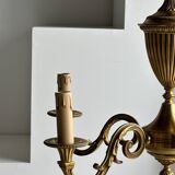 Lustre classique doré à 5 bras de lumière