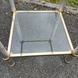 Vintage pedestal table or end table, 70s