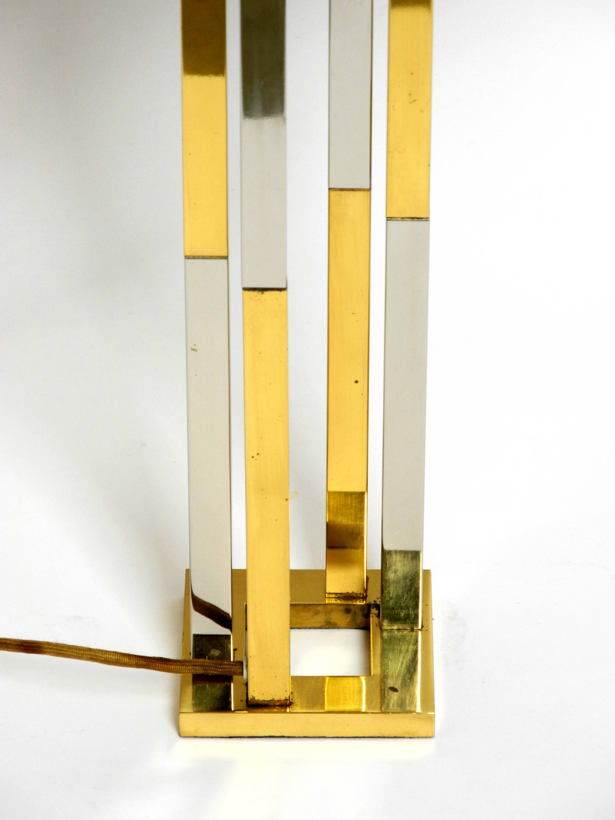 Paire de lampes de table en laiton XXL très rares des années 1970 de Vereinigte Werkstätten