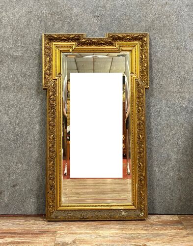 Miroir époque Napoléon III en bois doré vers 1850