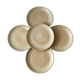 Set of 5 stoneware plates made in France 60s and 70s