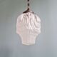 Art Deco suspension in frosted pressed moulded glass, 1920s-30s.